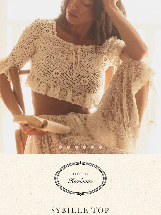 Doen Tops - SYBILLE TOP -- PEARL